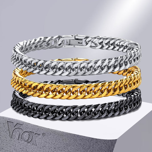 Vnox Cuban chain link bracelet